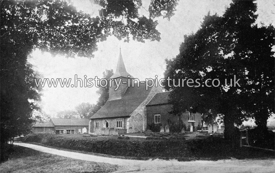 St Giles Church, Mountnessing, Essex. c.1906